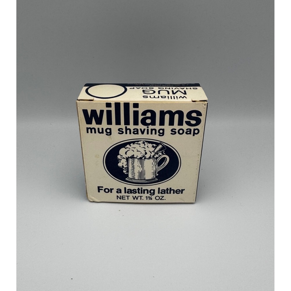 NOS Vintage Williams Mug Shaving Soap 1.75 oz Discontinued Original Formula